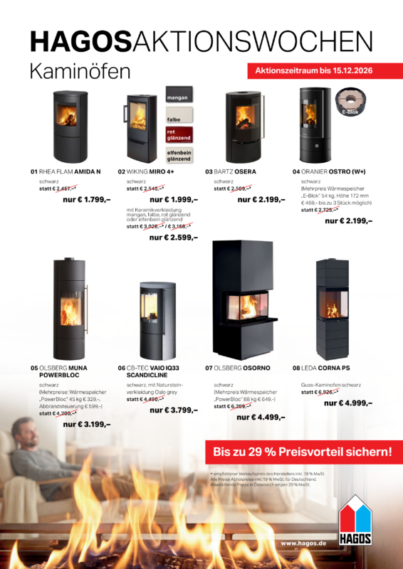 Kaminofen Sonderangebote
